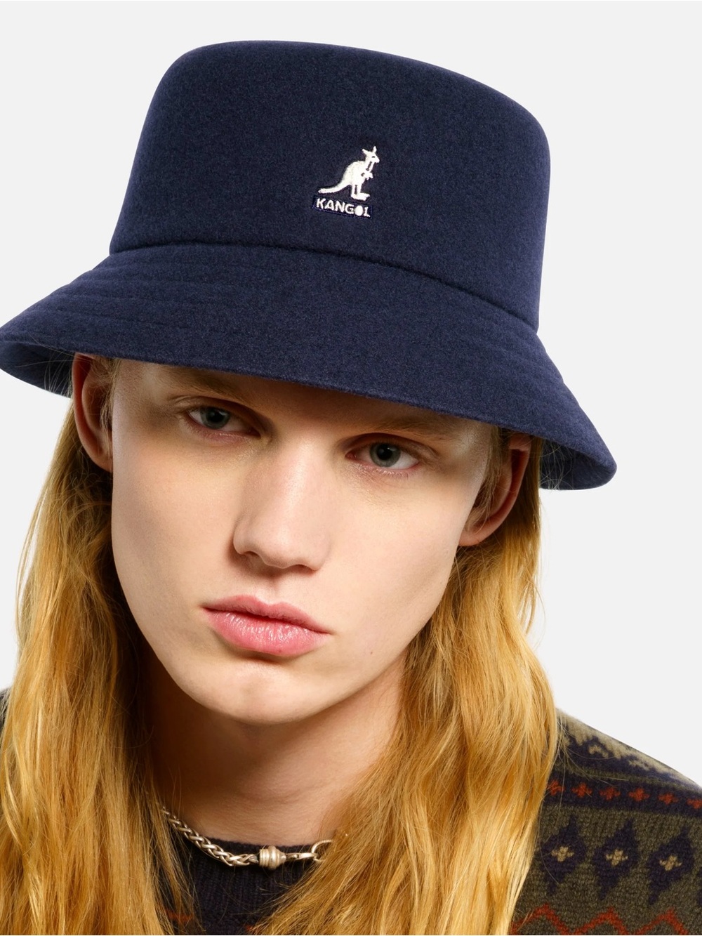 Kangol Navy Bucket Hat 💙 Unisex Wool